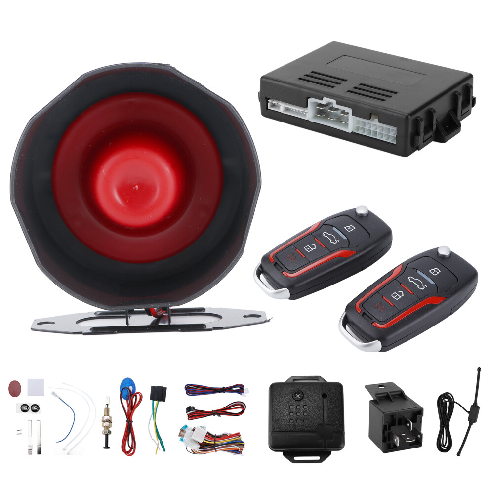 12V Car Security Alarm System with Remote & Anti-Theft Features