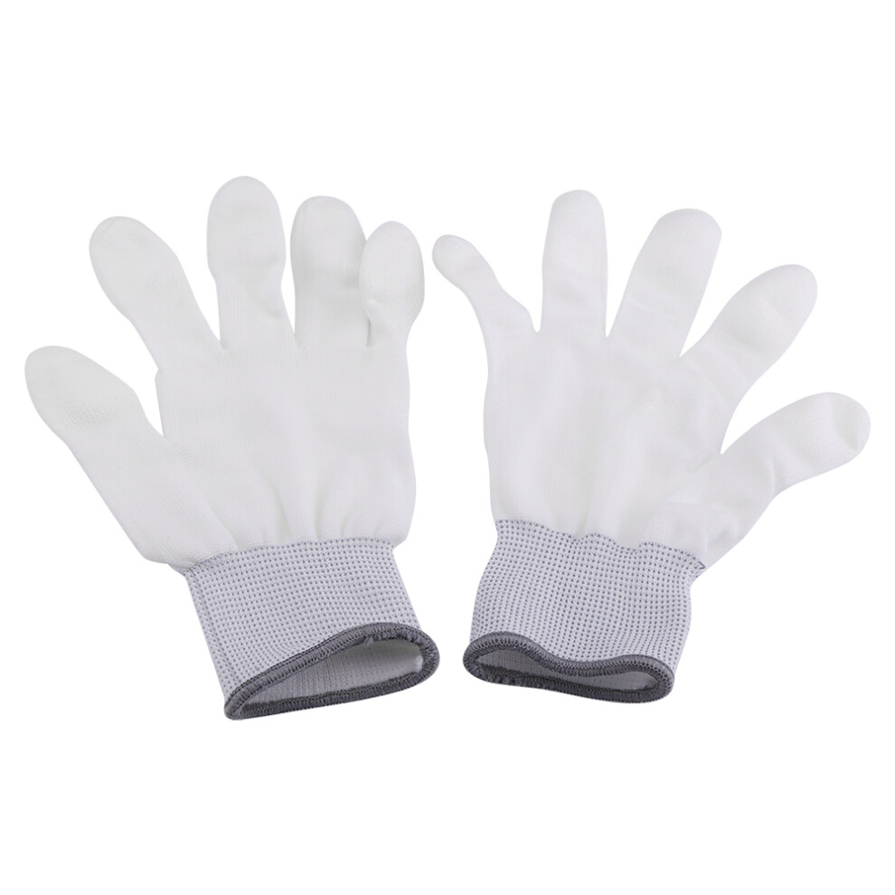 1 Pair Anti Static Antiskid Glove PU Coated Finger