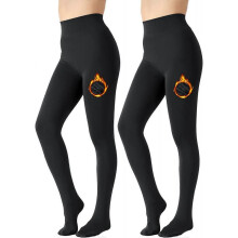 Fleece Lined Leggings Women Winter Warm Thick Tights Thermal Velvet Pants Tummy Control Soft Stretchy