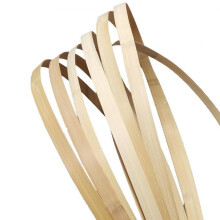 Bamboo Strips for Weaving 10 Feet Long, Flat Cane Webbing Basket Making Supplies, 7Pcs Rattan Craft Strips Bundle