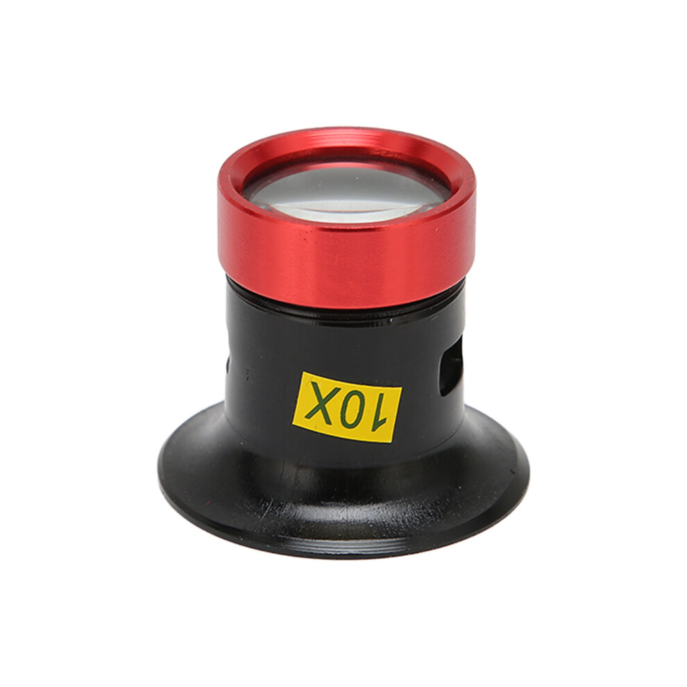 Red/Black Jewelers Eye Loupe Magnifier 10X And