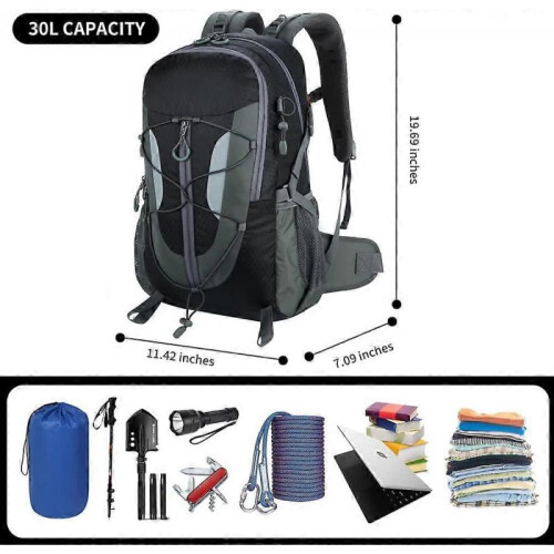30L Hiking Bakcpack Water Resistant Travel Backpack Lightweight Small Daypack 2