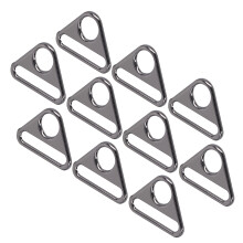 10 pezzi 38 mm fibbia regolabile nero rutenio