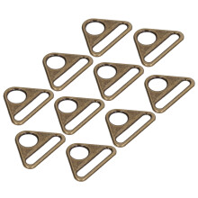 10 pezzi di fibbia regolabile da 38 mm in lega di zinco bronzata