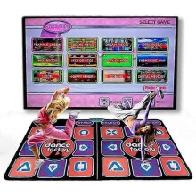 Dance Mat for Kids and Adults, Yoga Fitness Double Dancing Step Floor Mat, Musical Electronic Dance Mats for Kids & Adults, Gift for Boys & Girls