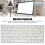 Teclado mini de 78 teclas blanco 2xAAA 285x120x18mm 13