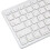 Mini Wireless Keyboard 78 Keys Ultra Thin Portable for Multiple OS White 8