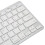 Mini Wireless Keyboard 78 Keys Ultra Thin Portable for Multiple OS White 12