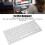 Mini Wireless Keyboard 78 Keys Ultra Thin Portable for Multiple OS White 5