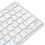 Mini Wireless 78-Key Ultra Thin White Keyboard for Windows, Mac, Android 12