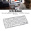 Ultra Thin Wireless Mini Keyboard 78 Keys White for iOS Android Windows 11
