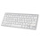 Ultra Thin Wireless Mini Keyboard 78 Keys White for iOS Android Windows 8