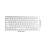 Ultra Thin Wireless Mini Keyboard 78 Keys White for iOS Android Windows 5