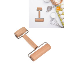 Dough Roller Abdecktechnologie Außenpolitur Bequemer Griff Holzmaterial Pizzaroller