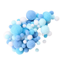 4pcs Green Faux Fur Pom Pom Balls for Hats and Crafts - Colorful Wool Felt Accessories for Sewing and DIY Projects