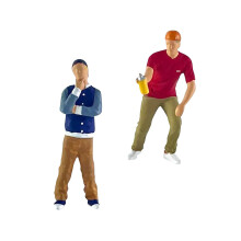2 Pieces 1:64 Graffiti Boy Desk Decoration DIY Crafts for DIY Scene