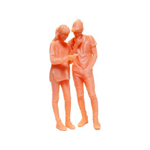 (Style D) 1/64 Unpainted Figure Model Couple Resin 1/64 Couple Figures