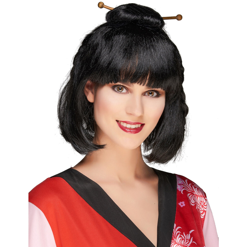 Rubies Chinese Woman Wig Black