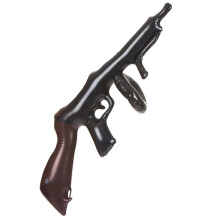 Inflatable gangster submachine gun