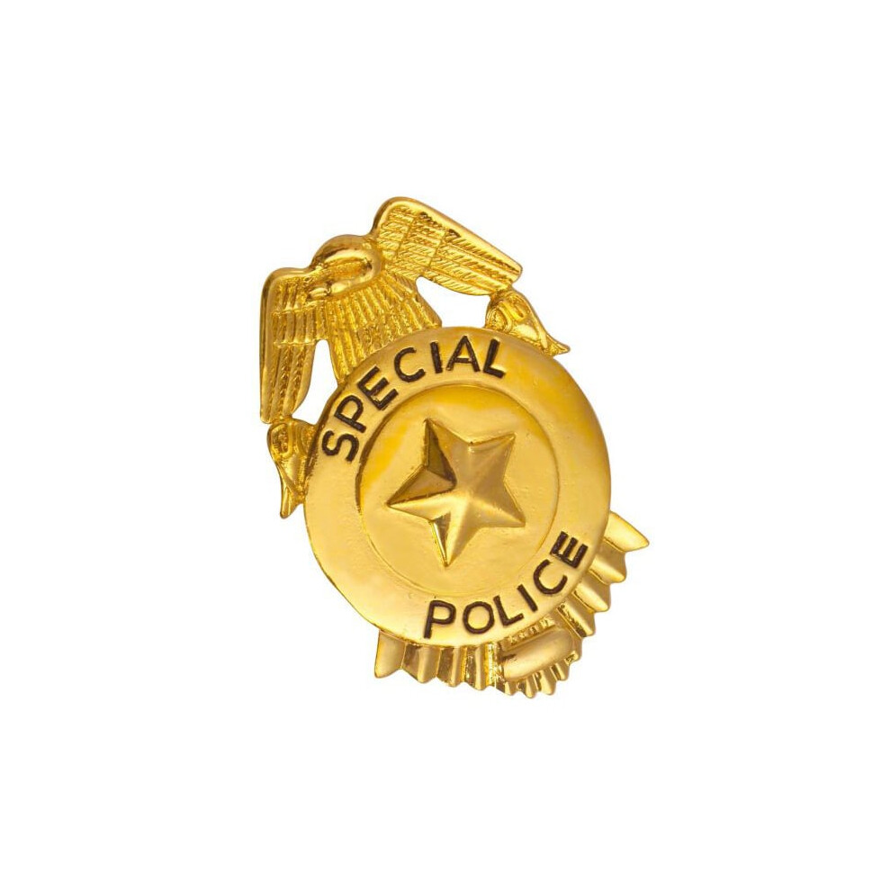 Rubies Police Badge Gold