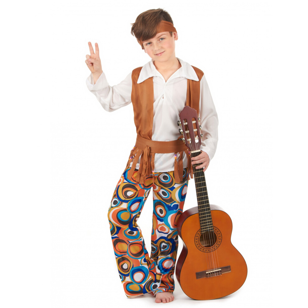 Rubies Hippie Costume For Boys Brown