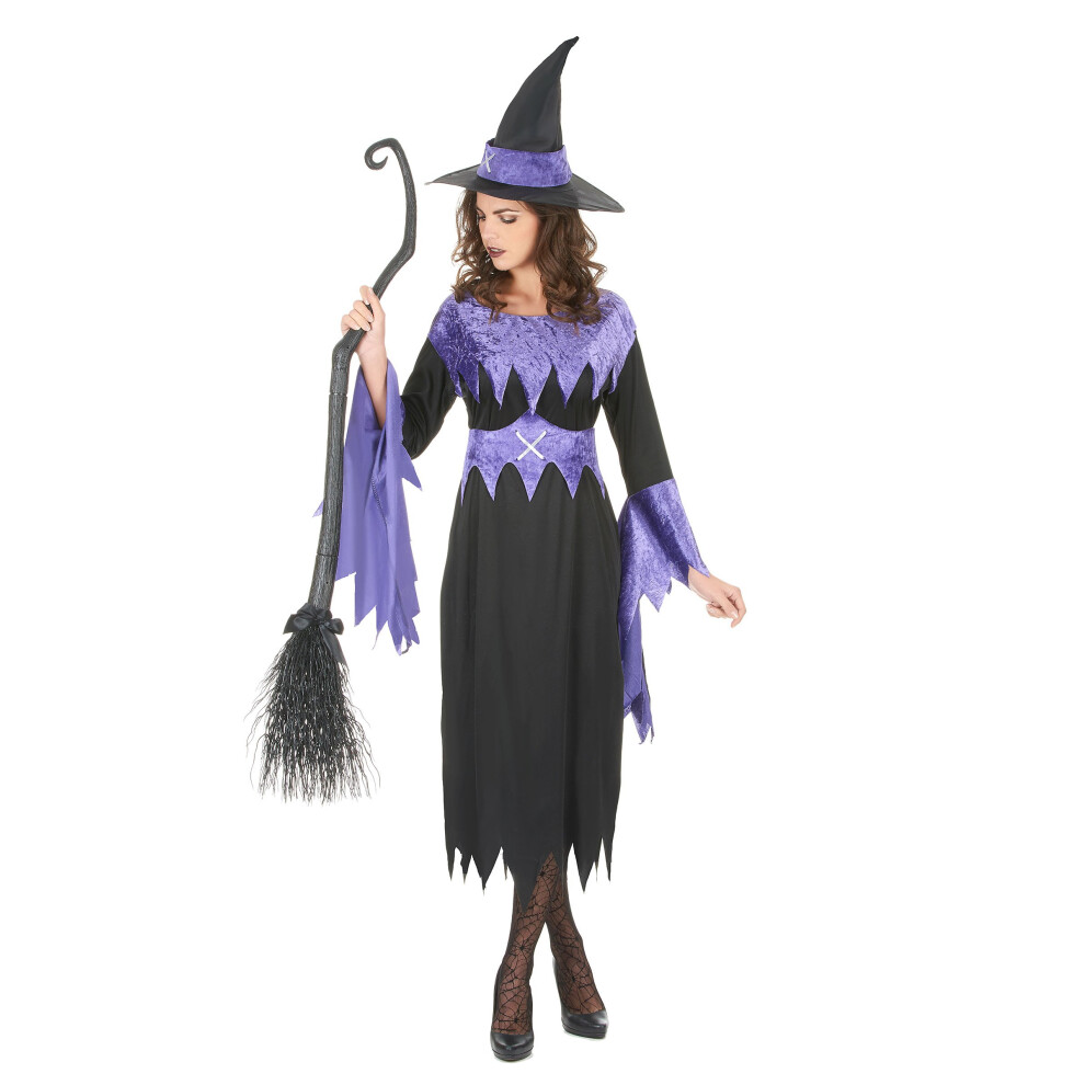 Rubies Witch Costume With Hat For Women Halloween Purple