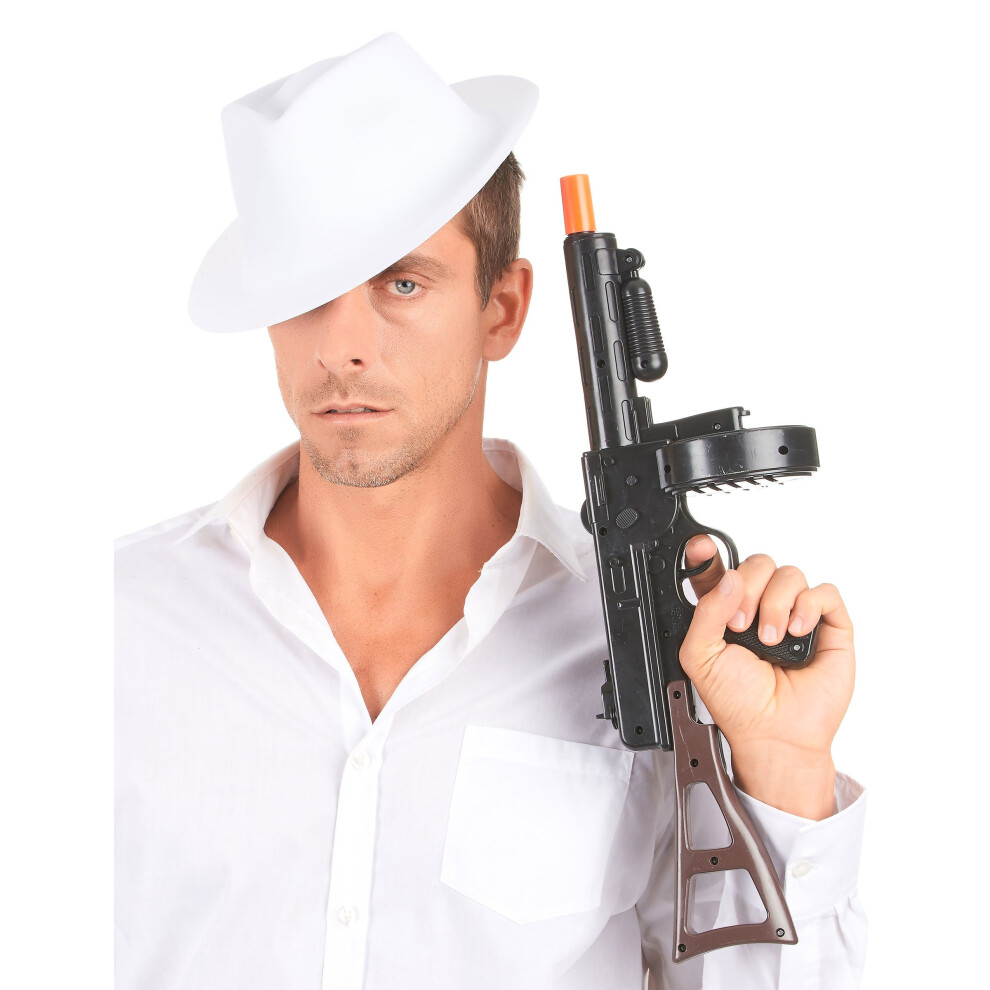 Rubies Adult Gangster Hat White