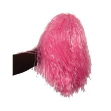 Metallic pink pompom