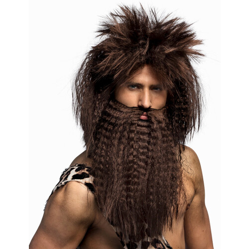 Rubies Brown caveman wig and beard