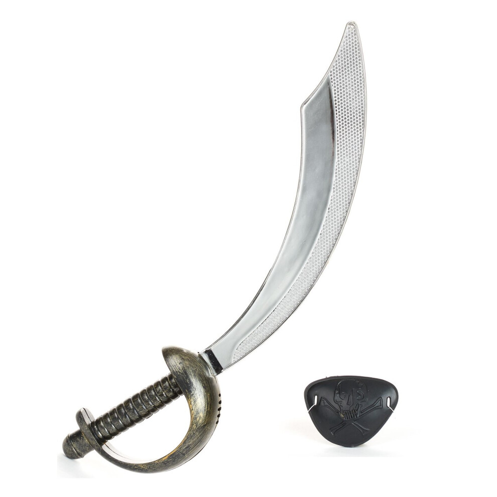 New Rubies Plastic Pirate Saber And Eye Patch