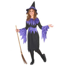 Purple witch costume for girls Halloween