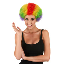 Adult Standard Multicolor Clown Wig