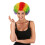 Rubies Adult Standard Multicolor Clown Wig 1