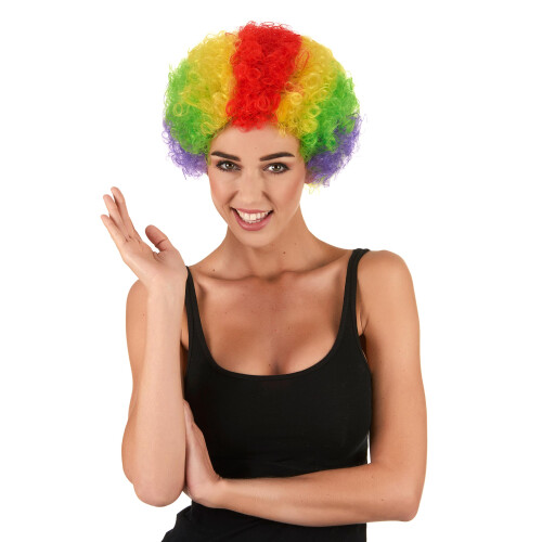 Rubies Adult Standard Multicolor Clown Wig