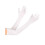 Rubies Long white gloves for adults, 60 cm 1