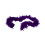 Rubies Purple boa 45g 1