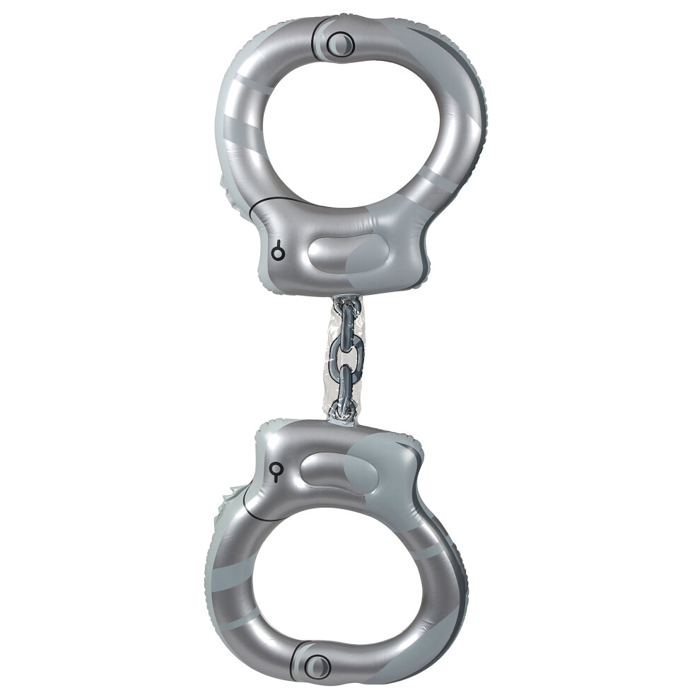 Rubies Giant Inflatable Handcuffs 130 Cm Gray