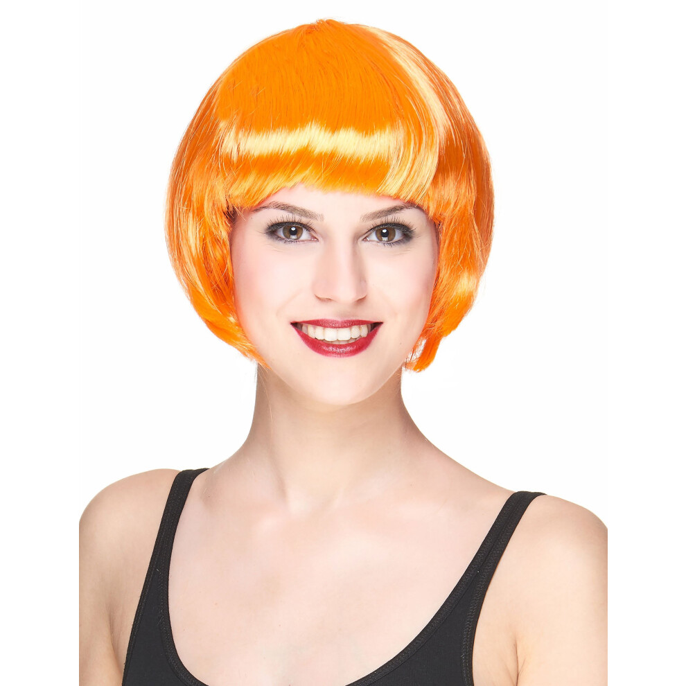 Rubies Short Wig For Women Orange