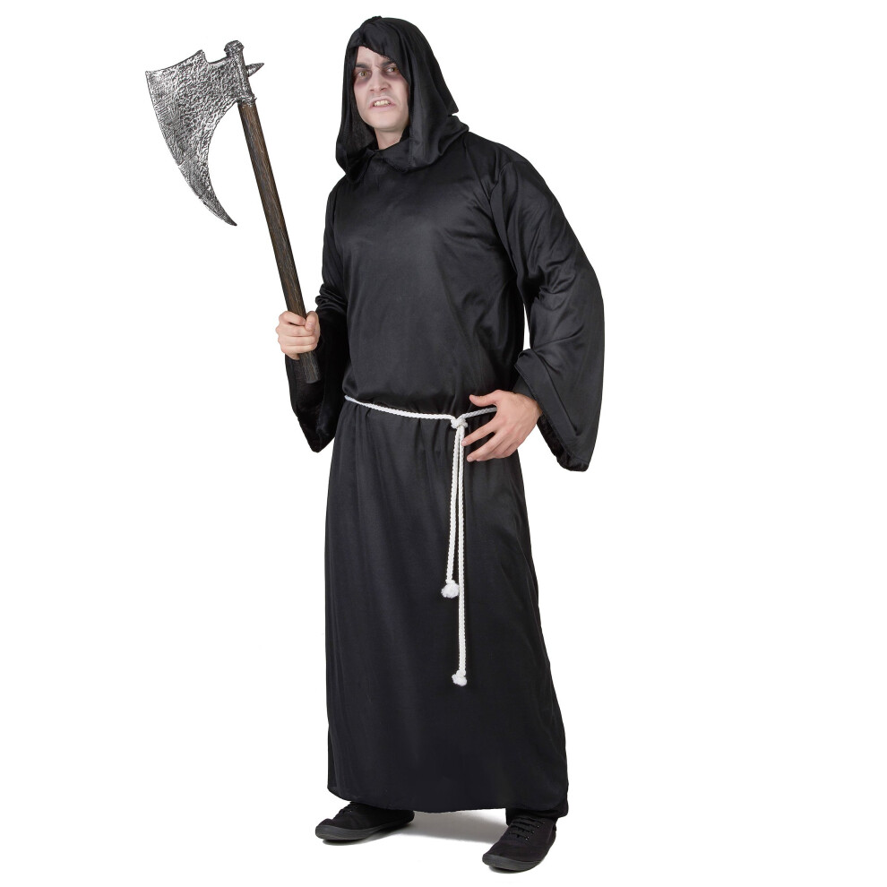 New Rubies Unisex Grim Reaper Costume For Men Halloween Black