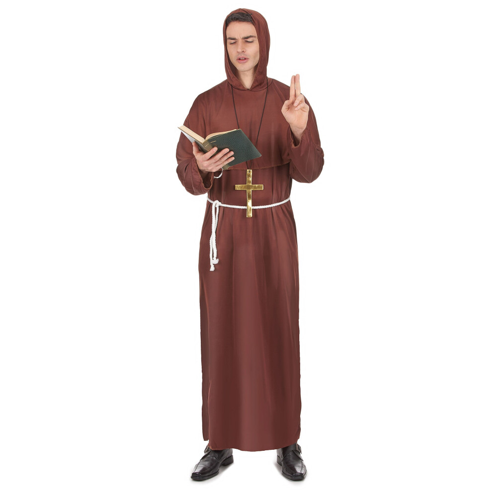 Rubies Monk Tunic Costume For Men Brown