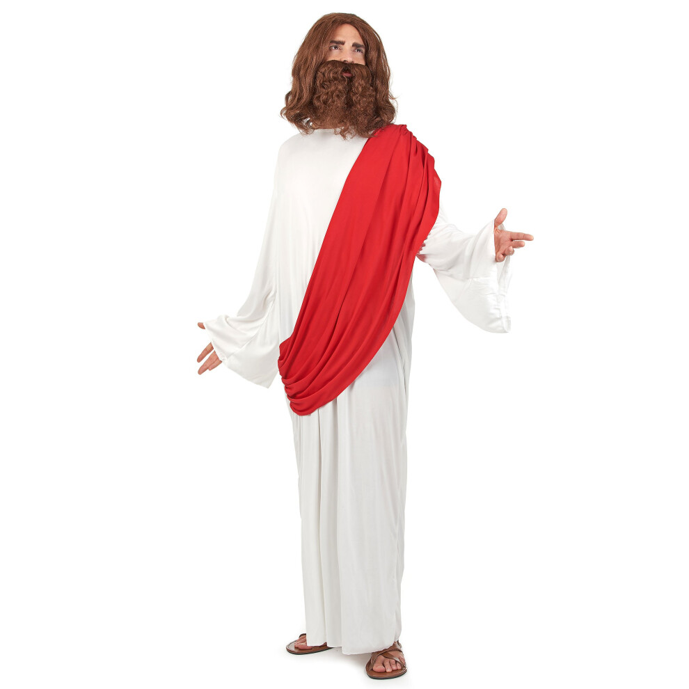 Rubies Jesus Costume For Men White/Red