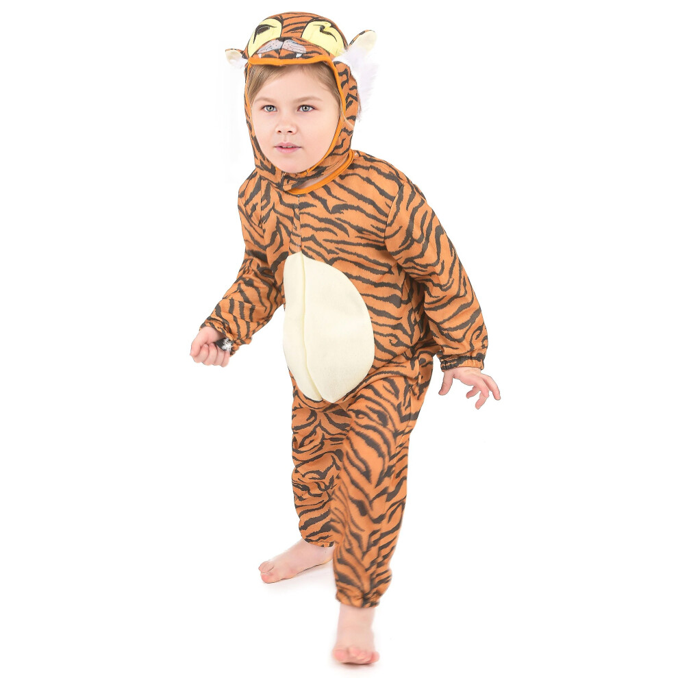 Rubies Tiger Costume With Tail For Children Beige