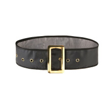 Wide black belt for adults