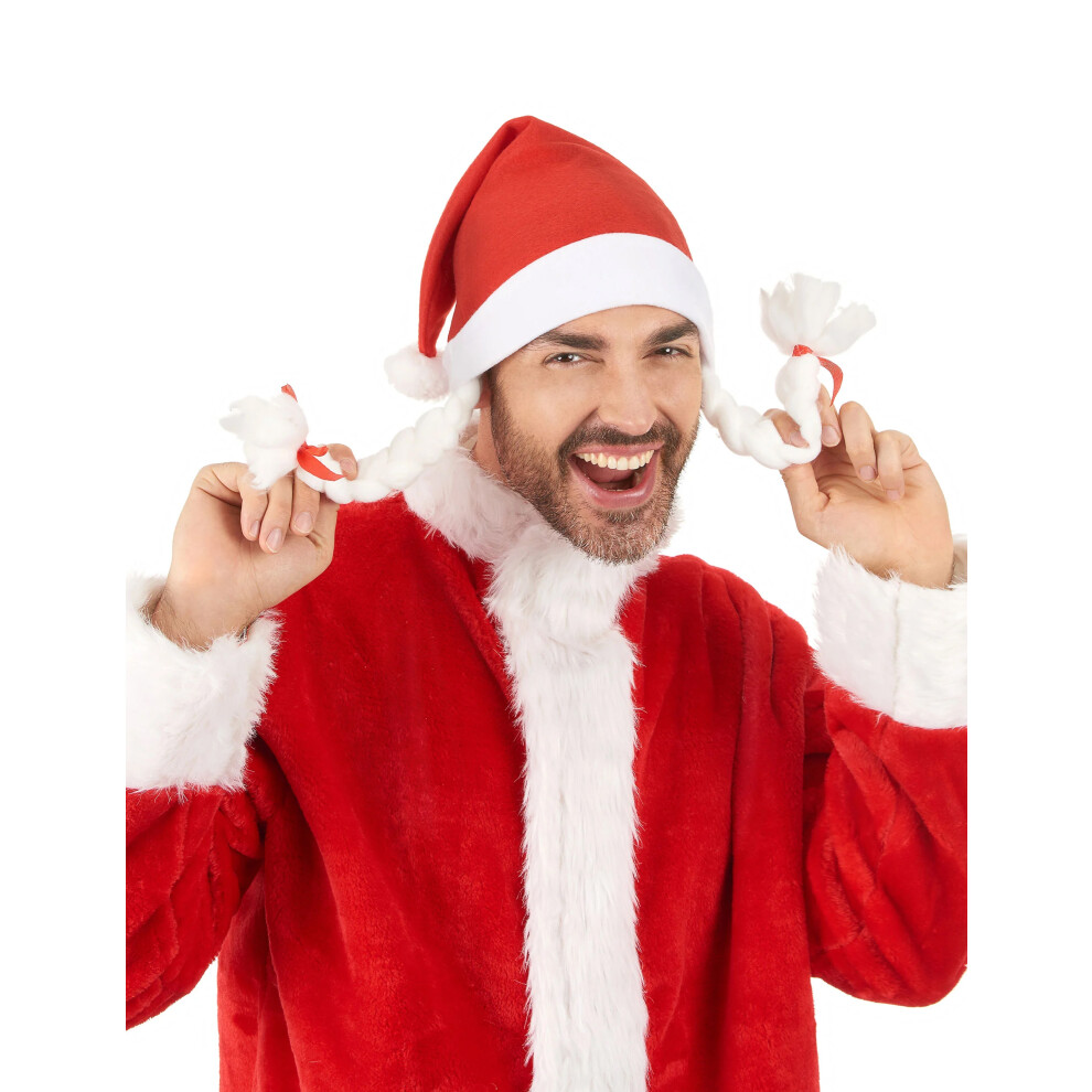 Rubies Adult Santa Hat Red/White