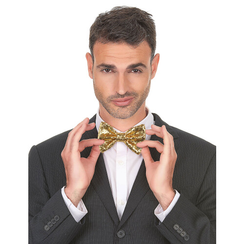 Rubies Adult Gold Disco Shiny Bow Tie