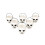 Rubies 6 Mini Halloween Skull Buckets 1