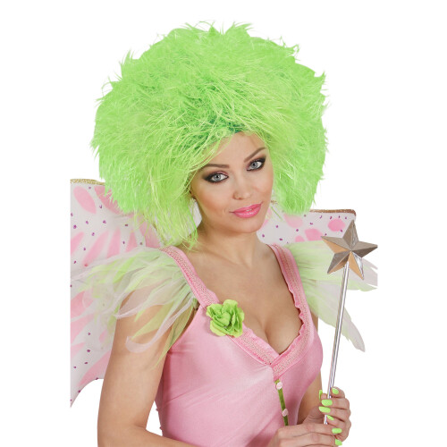 Rubies Women's neon green wig