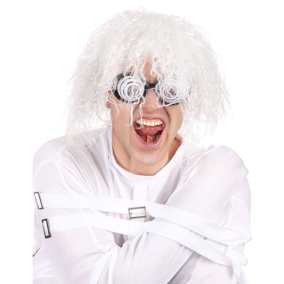 Rubies Adult Mad Scientist Wig White