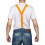 Rubies Adult fluorescent orange suspenders 2