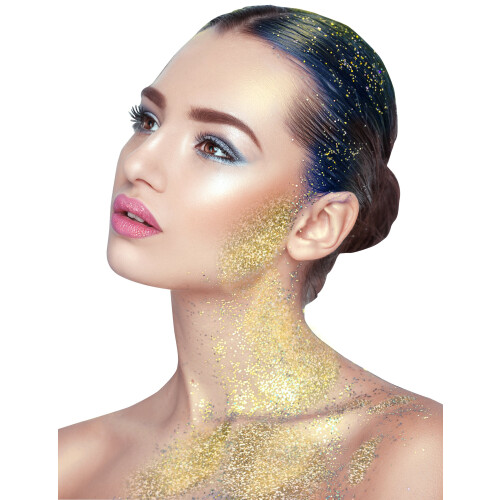 Rubies Gold Glitter Gel 14g